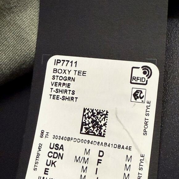 adidas Y-3 Boxy Tee Green Oversized Size M NWT IP7711 - Picture 9 of 11